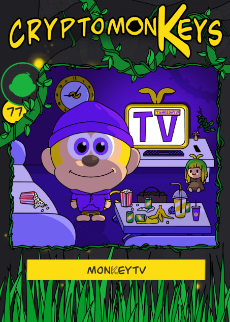 card 77 - monkey TV