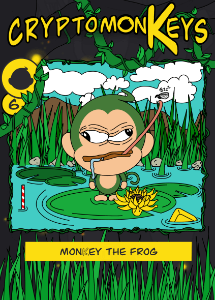 card 6 - monkey the frog