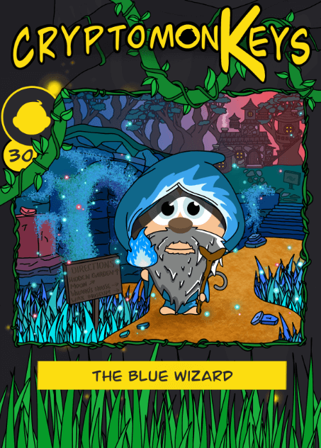 card 30 - the blue wizard